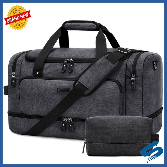 Water Resistant Canvas Travel Duffel Bag Airline Approved Carry On Luggage